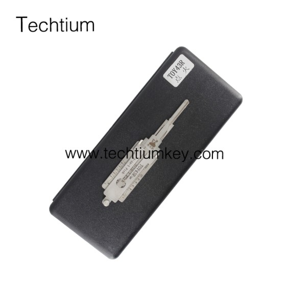 TOY43R Ignition Original Lishi 2 in 1 lock pick decoder for  all cars using #69 blade (Subaru XV,Toyota)